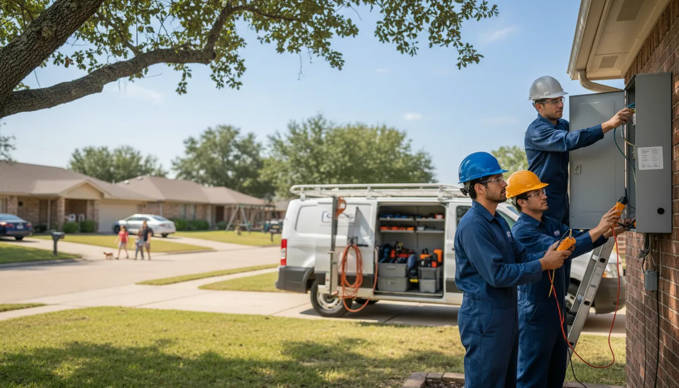 Certified electrician providing emergency electrical services in Splendora, TX